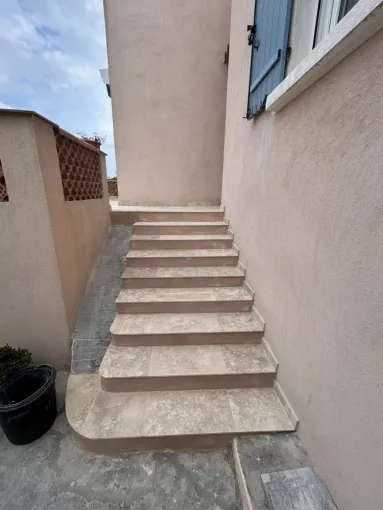 Rénovation d'un escalier extérieur d'une maison à Sanary-sur-Mer, La Seyne-sur-Mer, BC Créations