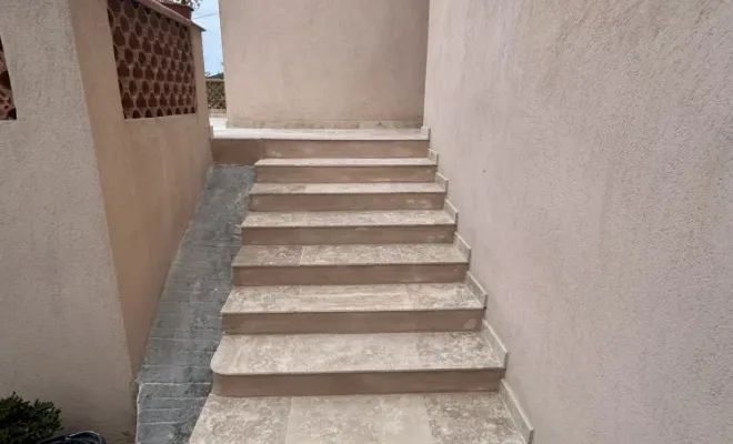 Rénovation d'un escalier extérieur d'une maison à Sanary-sur-Mer, La Seyne-sur-Mer, BC Créations