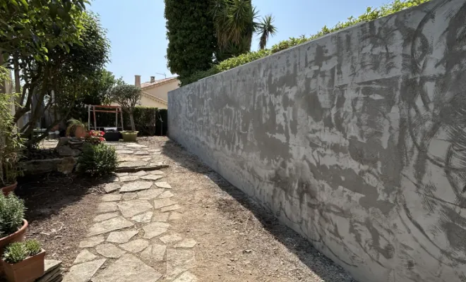 Exhaussement mur de clôture , La Seyne-sur-Mer, BC Créations